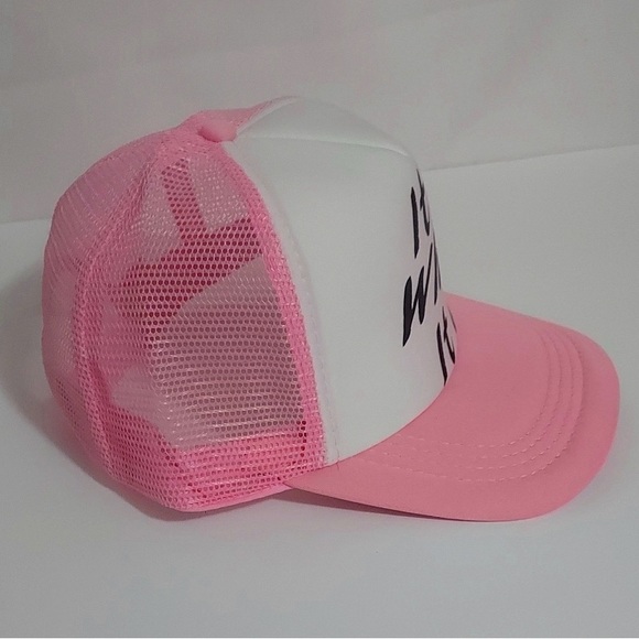 It is What It You is Hat Confidence Hat Baseball Meshback Trucker Hat Pink - Picture 3 of 4